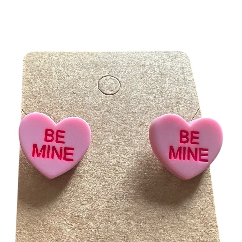 Cute Heart Candy Valentine’s Day Stud Earrings